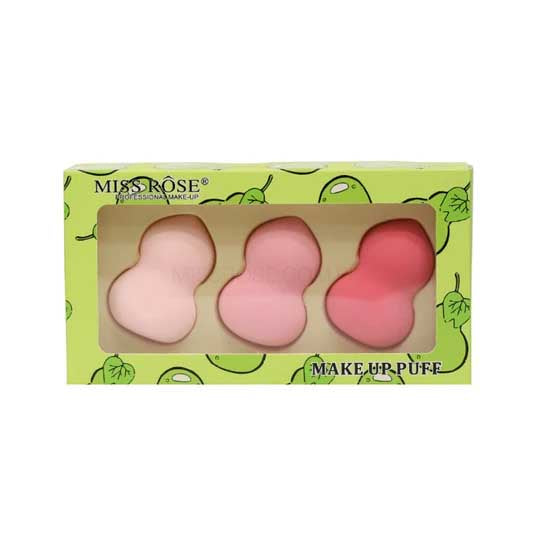 Miss Rose Pack of 3 Beauty Blender Makeup Puff