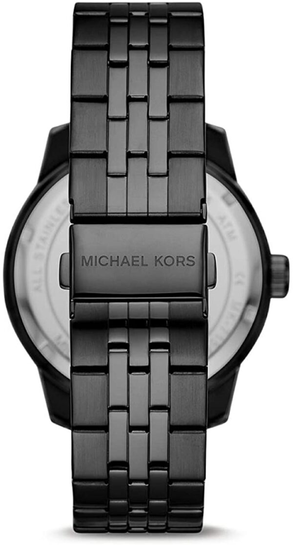 Michael Kors Mens Chronograph Quartz Stainless Steel Black Dial 44mm Watch - Mk7157