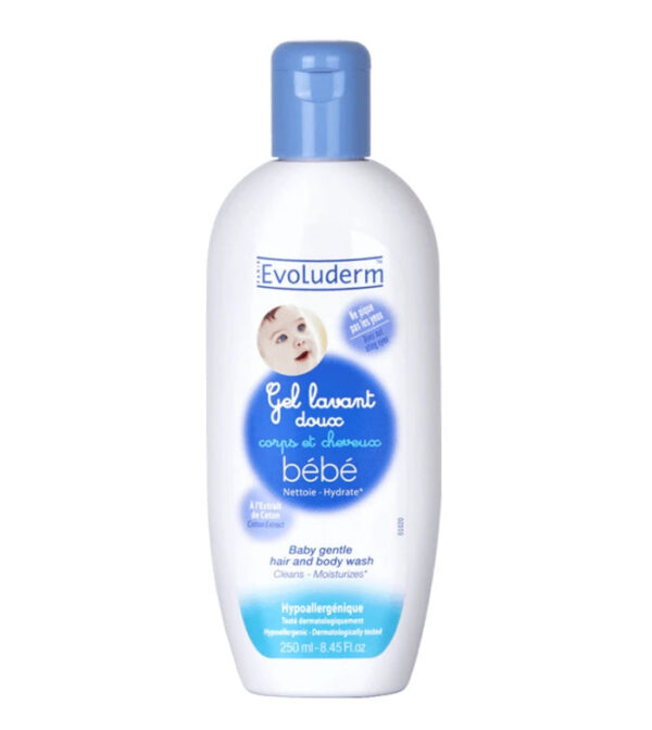 Evoluderm Baby Gentle Hair & Body Wash for Babies - 250ml