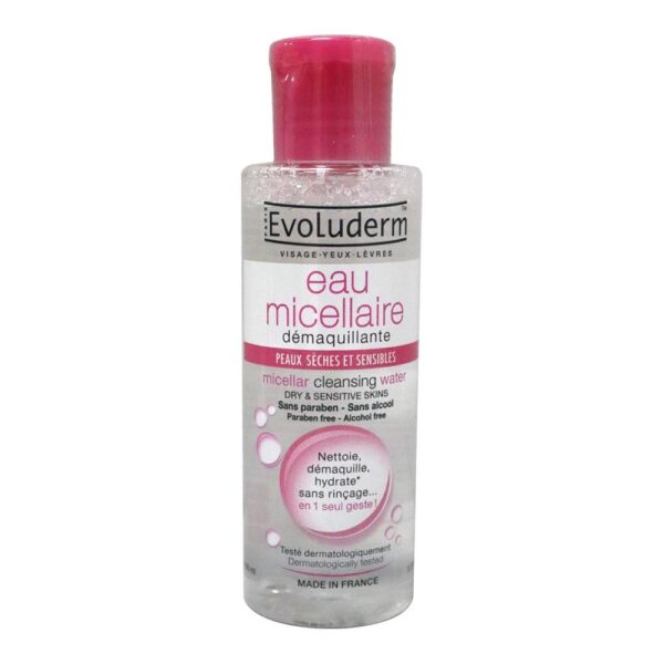 Evoluderm Micellar Cleansing Water Dry & Sensitive Skins - 100ml