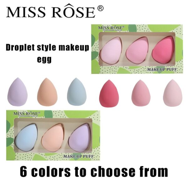 Miss Rose Pack of 3 Beauty Blender Makeup Sponge