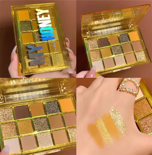 Miss Lara 15 Colors My Honey Eyeshadow Palette 10.8g Ms-15