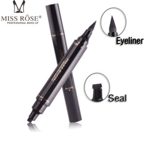 Buy Miss Rose Makeup Liquid Black Eyeliner Pencil Quick Dry Waterproof With Stamp in Pakistan