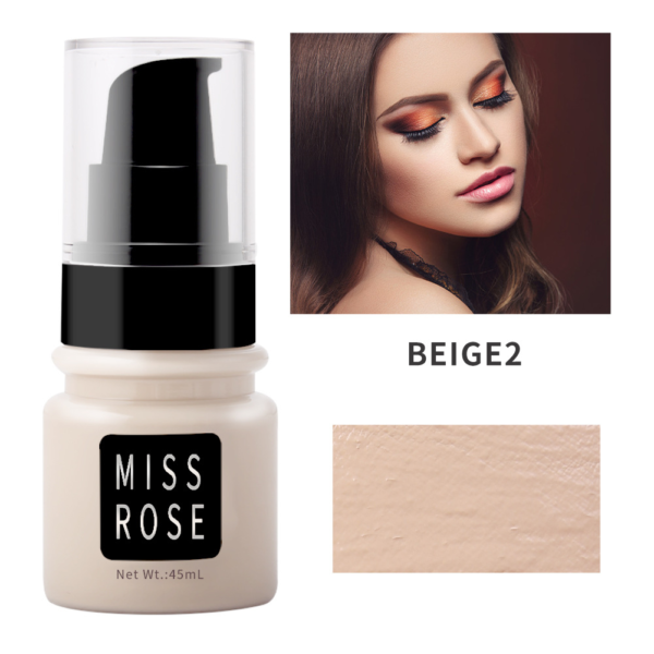 Miss Rose Concealer Liquid Foundation Matte Oil Control Isolation Foundation Cream Moisturizing Sweat Proof And Lasting 45 - Ml