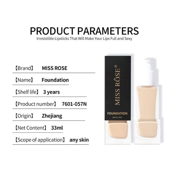 Miss Rose Super Docile Foundation - 33