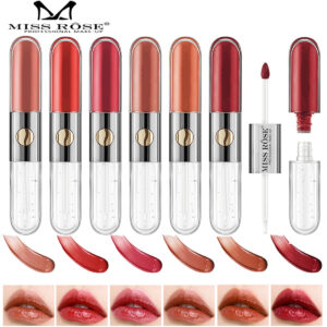 Buy Miss Rose 2 In 1 Pack of 3 Fashion Long Lasting & Moisturizing Lip Gloss & Lip Oil in Pakistan