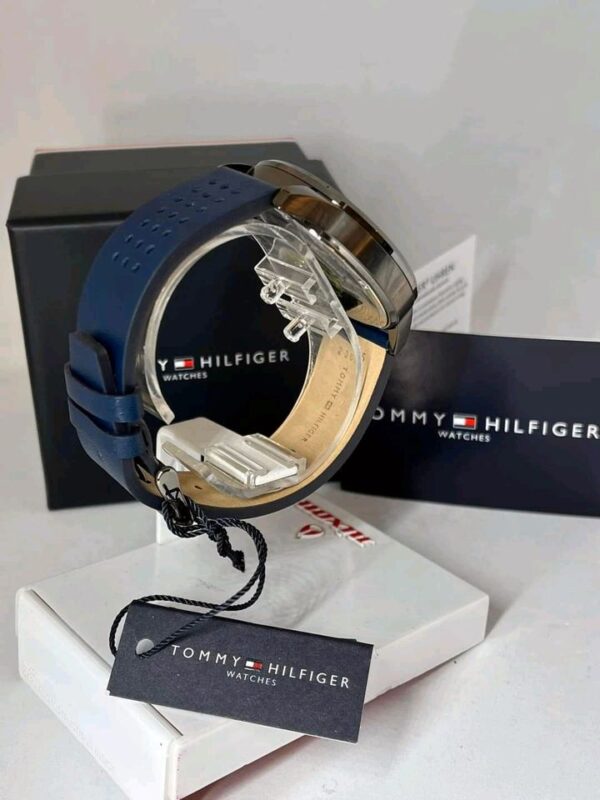 Tommy Hilfiger Quartz Leather Strap Grey Dial 44mm Watch for Men - 1791578