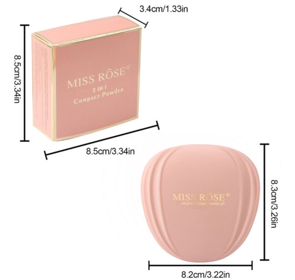 Miss Rose Professional Make Up 3 Color Powder 24 - Gm