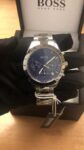 Hugo Boss Mens Chronograph Quartz Talent Stainless Steel Blue Dial 42mm Watch - 1513582