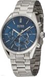 Hugo Boss Mens Chronograph Champion Silver Stainless Steel Blue Dial 44mm Watch - 1513818