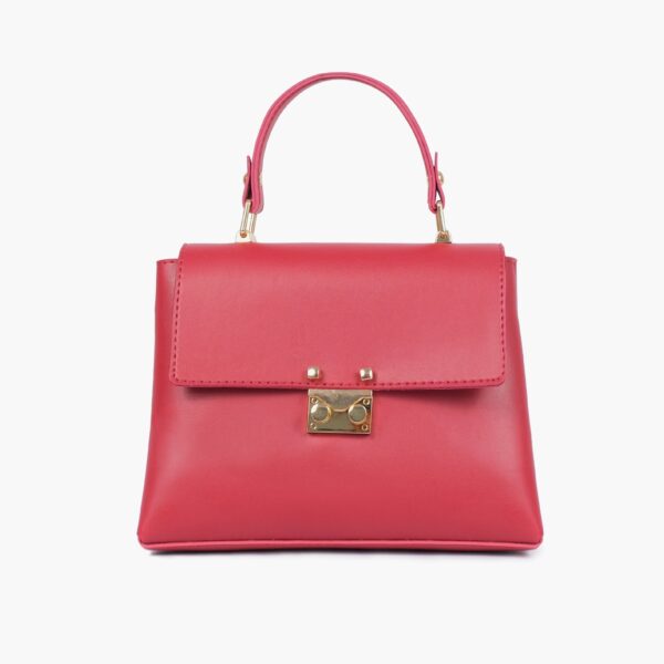 Mini Top Handle Bag - Maroon