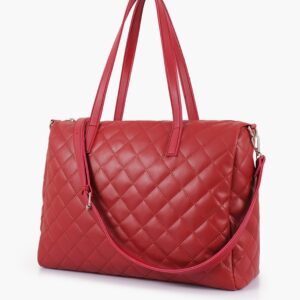 Buy Maroon Quilted Carryall Tote Bag in Pakistan