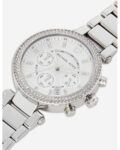 Michael Kors Womens Quartz Stainless Steel Silver Dial 39mm Watch - Mk5353