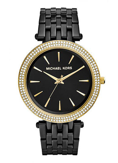 Michael Kors Womens Quartz Stainless Steel Black Dial 37mm Watch - Mk3322