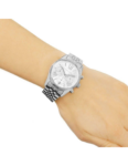 Michael Kors Womens Quartz Stainless Steel Silver Dial 38mm Watch - Mk5555