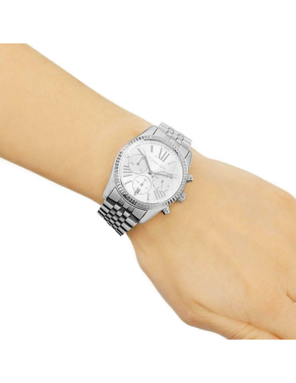 Michael Kors Womens Quartz Stainless Steel Silver Dial 38mm Watch - Mk5555