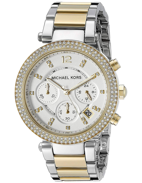 Michael Kors Womens Quartz Stainless Steel Silver Dial 33mm Watch - Mk6055