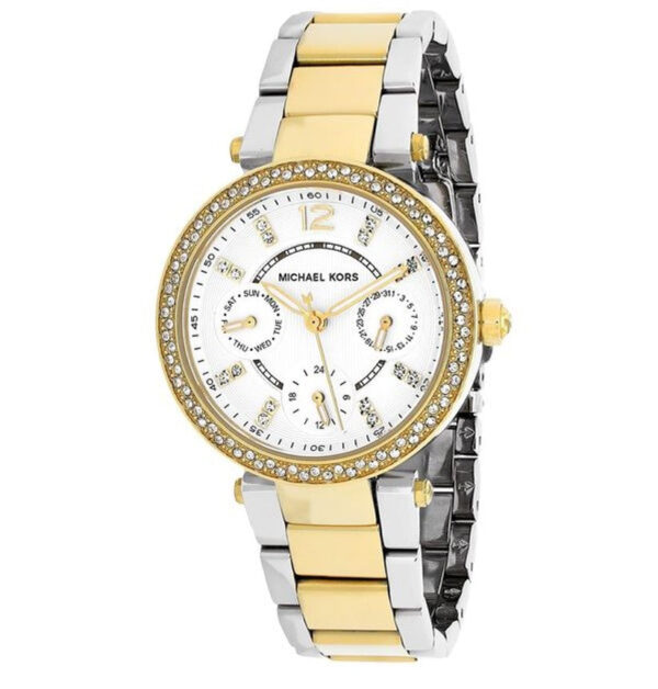 Michael Kors Womens Quartz Stainless Steel Silver Dial 33mm Watch - Mk6055