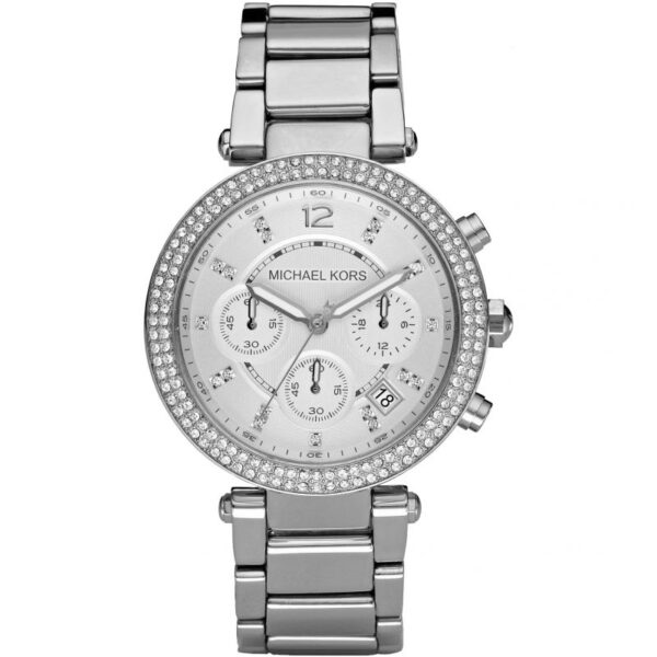 Michael Kors Womens Quartz Stainless Steel Silver Dial 39mm Watch - Mk5353