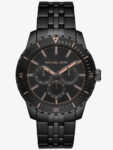 Michael Kors Mens Chronograph Quartz Stainless Steel Black Dial 44mm Watch - Mk7157