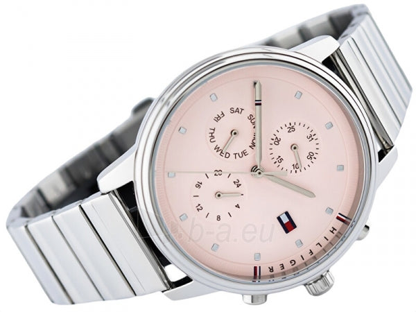 Tommy Hilfiger Quartz Stainless Steel Pink Dial 38mm Watch for Women - 1781904