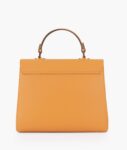 Mustard Flap-over Top-handle Bag