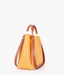 Mustard Metal Handle Tote Bag - Golden Rod