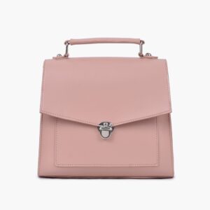 Push Lock Messenger Bag - Peach