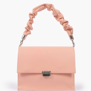 Top Handle Mini Cross Body Bag - Peach