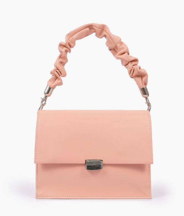 Top Handle Mini Cross Body Bag - Peach