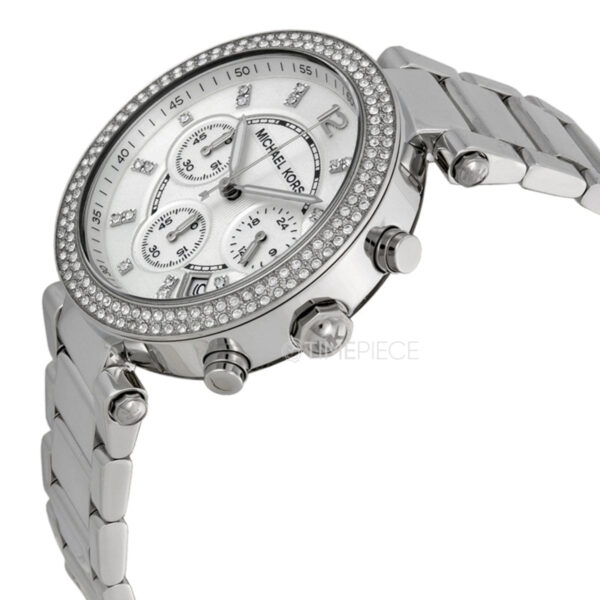 Michael Kors Womens Quartz Stainless Steel Silver Dial 39mm Watch - Mk5353