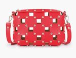 Rivet Cross Body Bag - Red