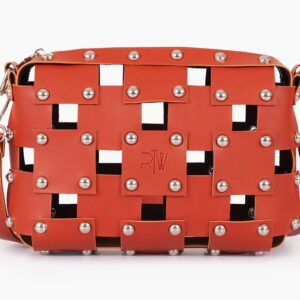 Rivet Cross Body Bag - Rust