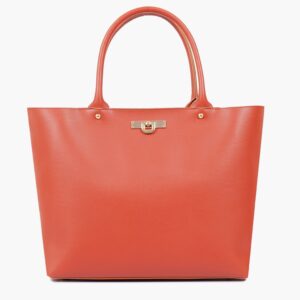 Zipper Tote Bag - Rust