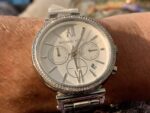 Michael Kors Womens Quartz Stainless Steel Silver Dial 47mm Watch - Mk6575