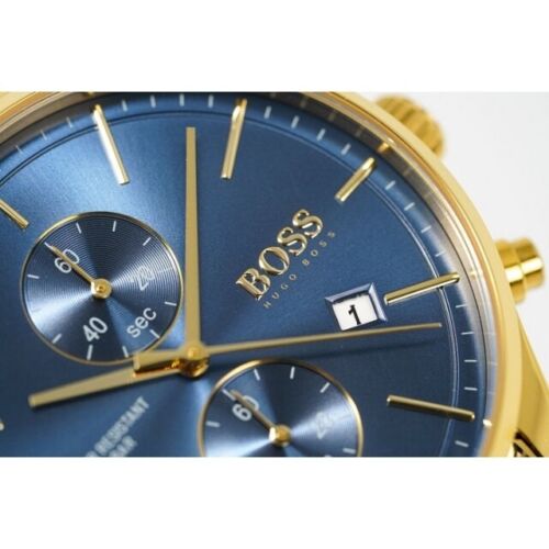 Hugo Boss Mens Chronograph Stainless Steel Blue Dial 42mm Watch - 1513841