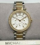 Michael Kors Womens Quartz Stainless Steel Silver Dial 33mm Watch - Mk6055