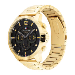 Buy Tommy Hilfiger Men's Quartz Gold Stainless Steel Black Dial 50mm Watch 1710511 in Pakistan