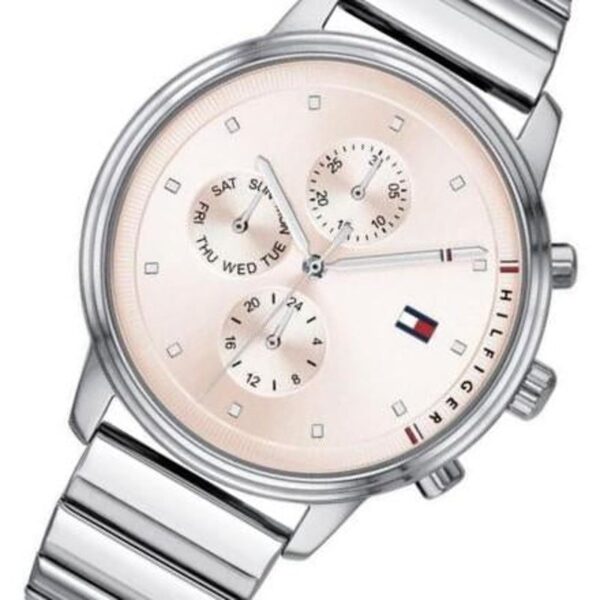 Tommy Hilfiger Quartz Stainless Steel Pink Dial 38mm Watch for Women - 1781904