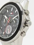 Tommy Hilfiger Mens Quartz Silver Stainless Steel Grey Dial 45mm Watch - 1791857